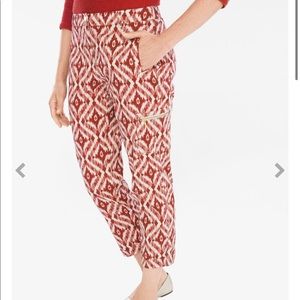 Comfort Waist Luxe Utility Diamond-Print Crops from Chico’s